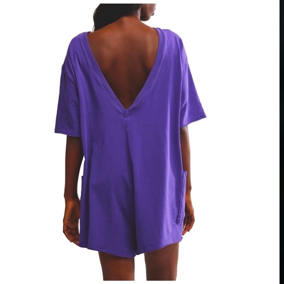 FREE PEOPLE MOVEMENT Casual Hot Shot Tee Romper Size X-Small New - Picture 8 of 16